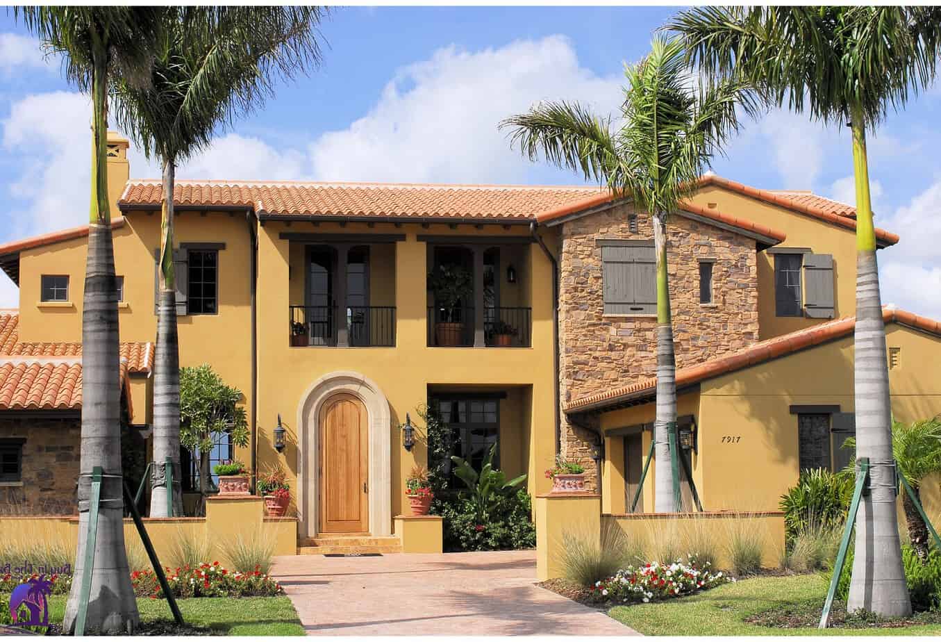 image of a yellow two story home showing homes for sale in apollo beach fl