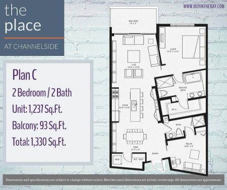 The Place At Channelside Floorplan C