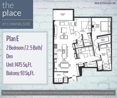 The Place At Channelside Floorplan E